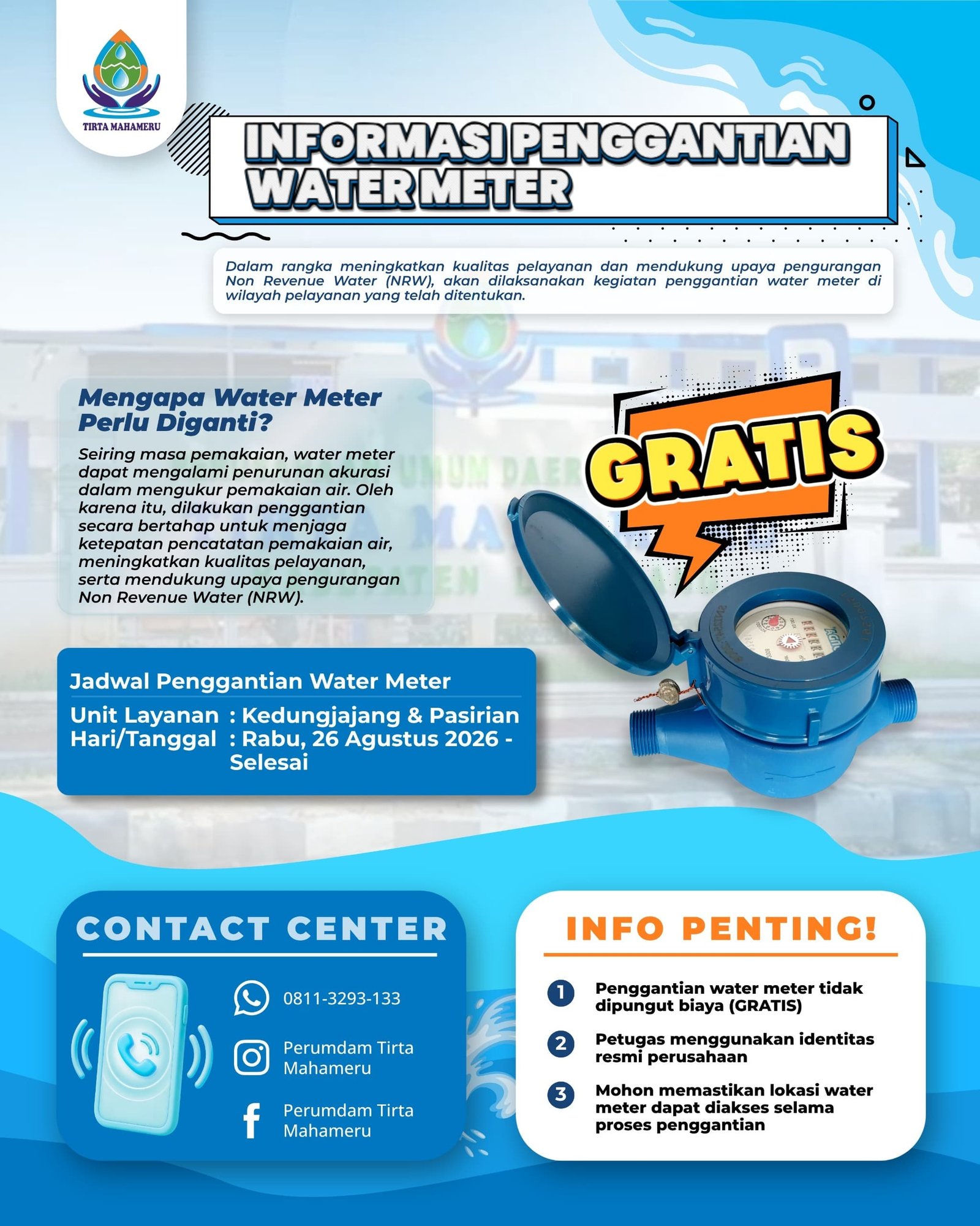 Foto Instagram Perumdam Tirta Mahameru