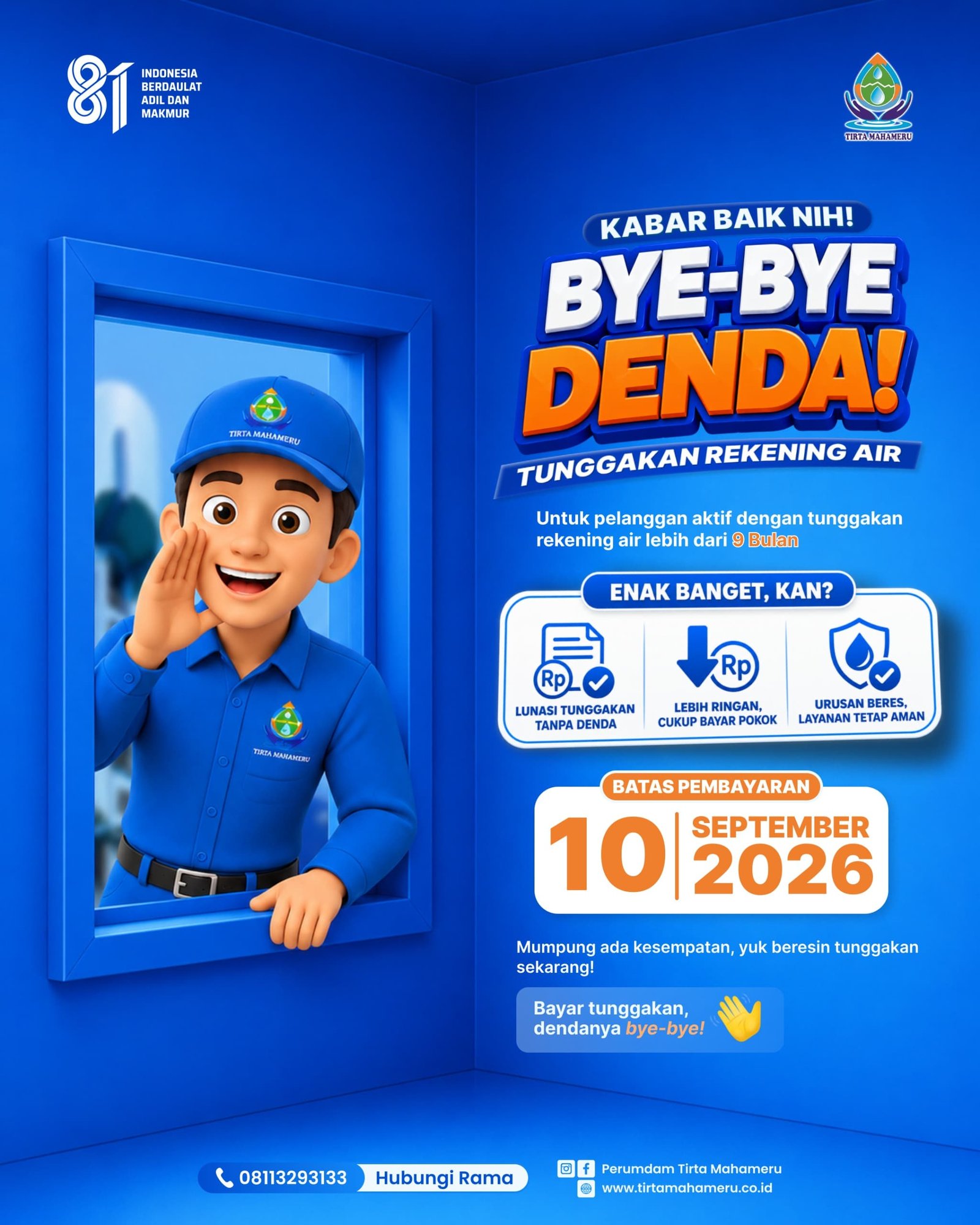 Foto Instagram Perumdam Tirta Mahameru
