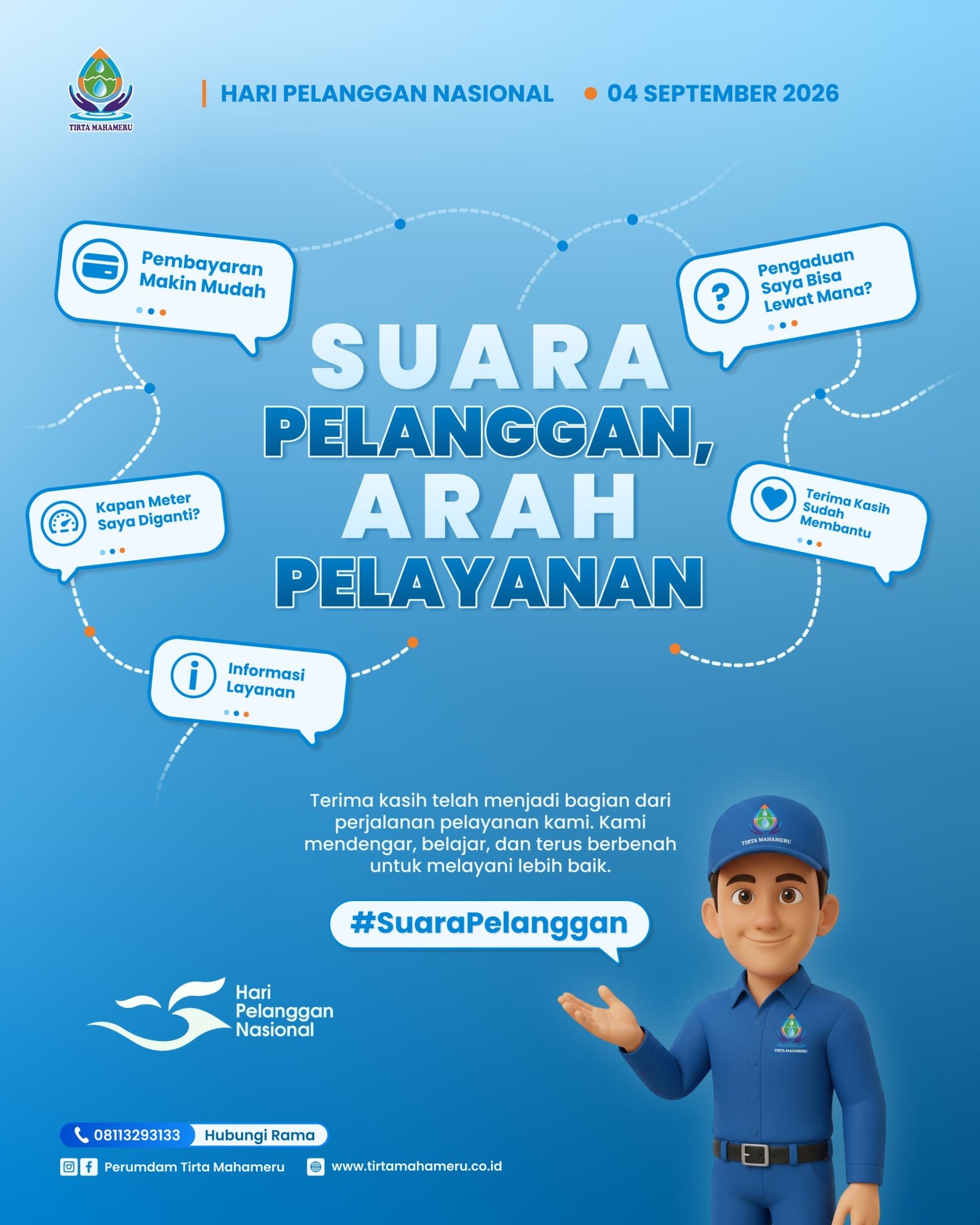 Foto Instagram Perumdam Tirta Mahameru